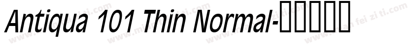 Antiqua 101 Thin Normal字体转换